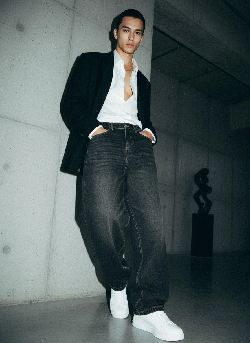 Arzo Midnight Baggy Jeans